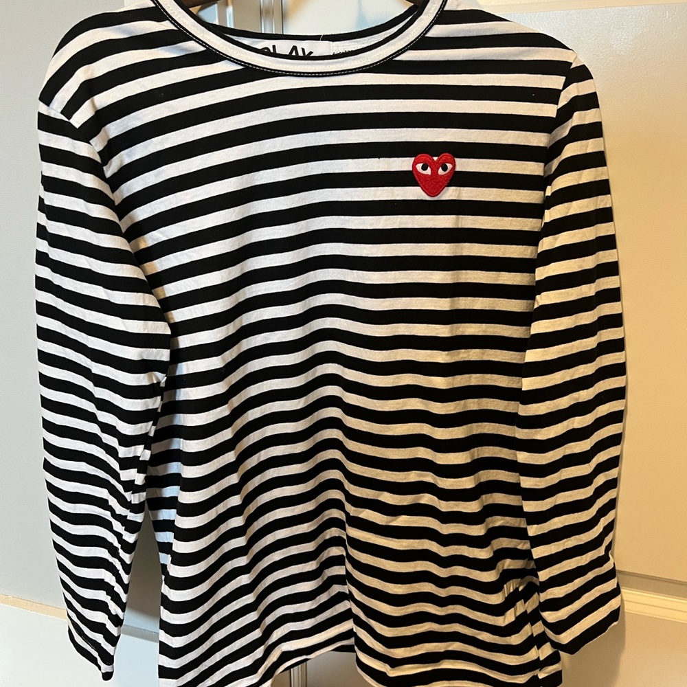 CDG Play Inspired long sleeve T shirt